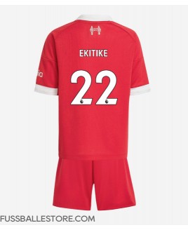 Günstige Liverpool Hugo Ekitike #22 Heimtrikotsatz Kinder 2025-26 Kurzarm (+ Kurze Hosen)